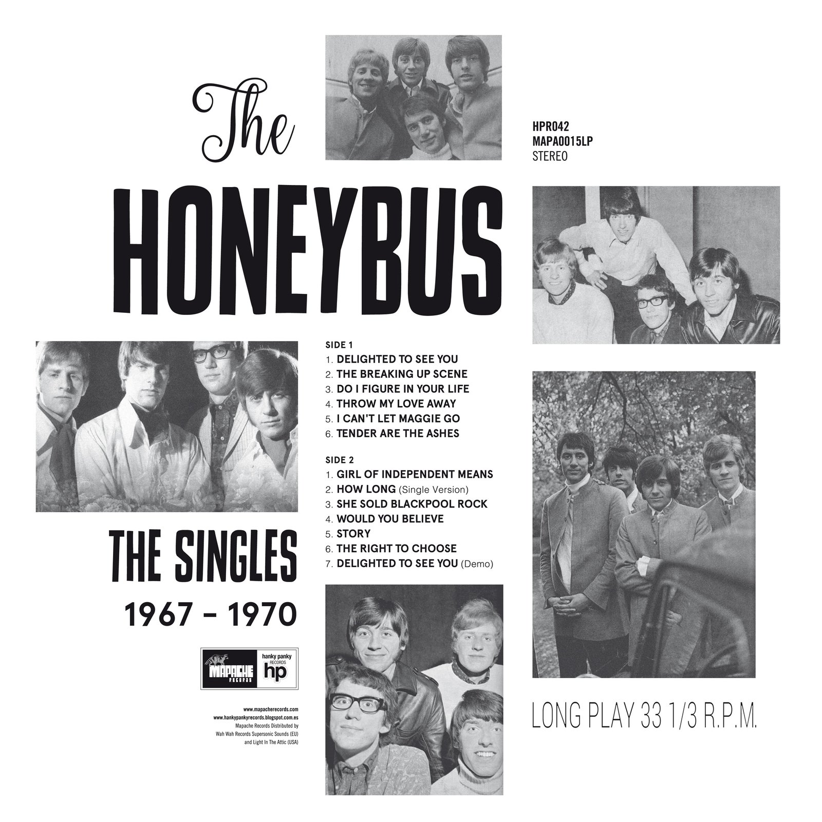 Honeybus - The Singles 1967-1970 (LP) | Hanky Panky Records